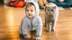 Котка и деца